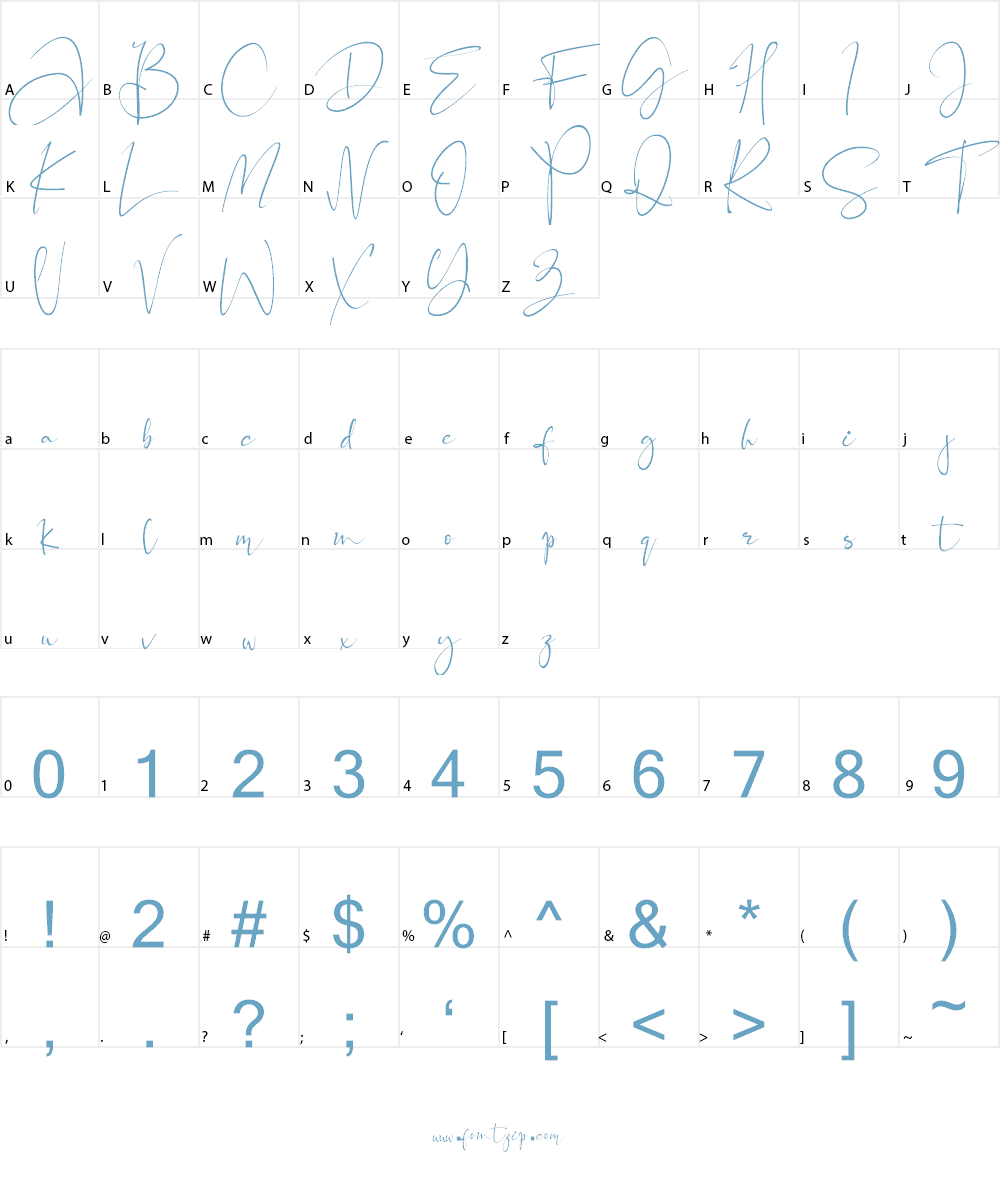 Black Pink Signature Font Character